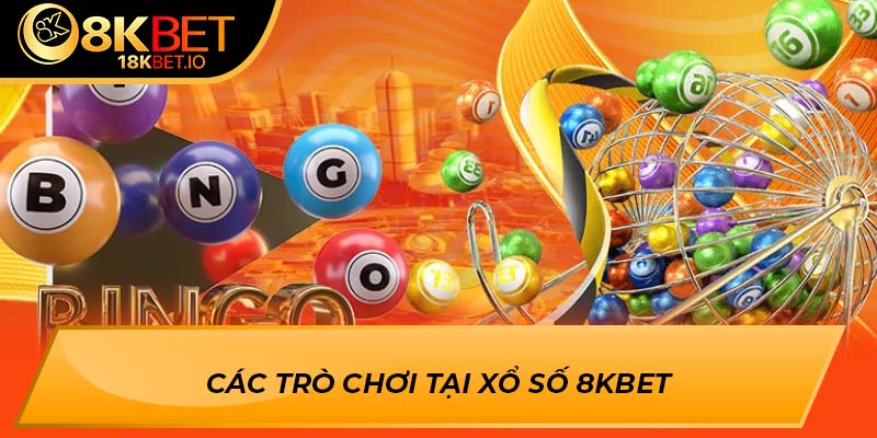 Các trò chơi tại xổ số 8Kbet